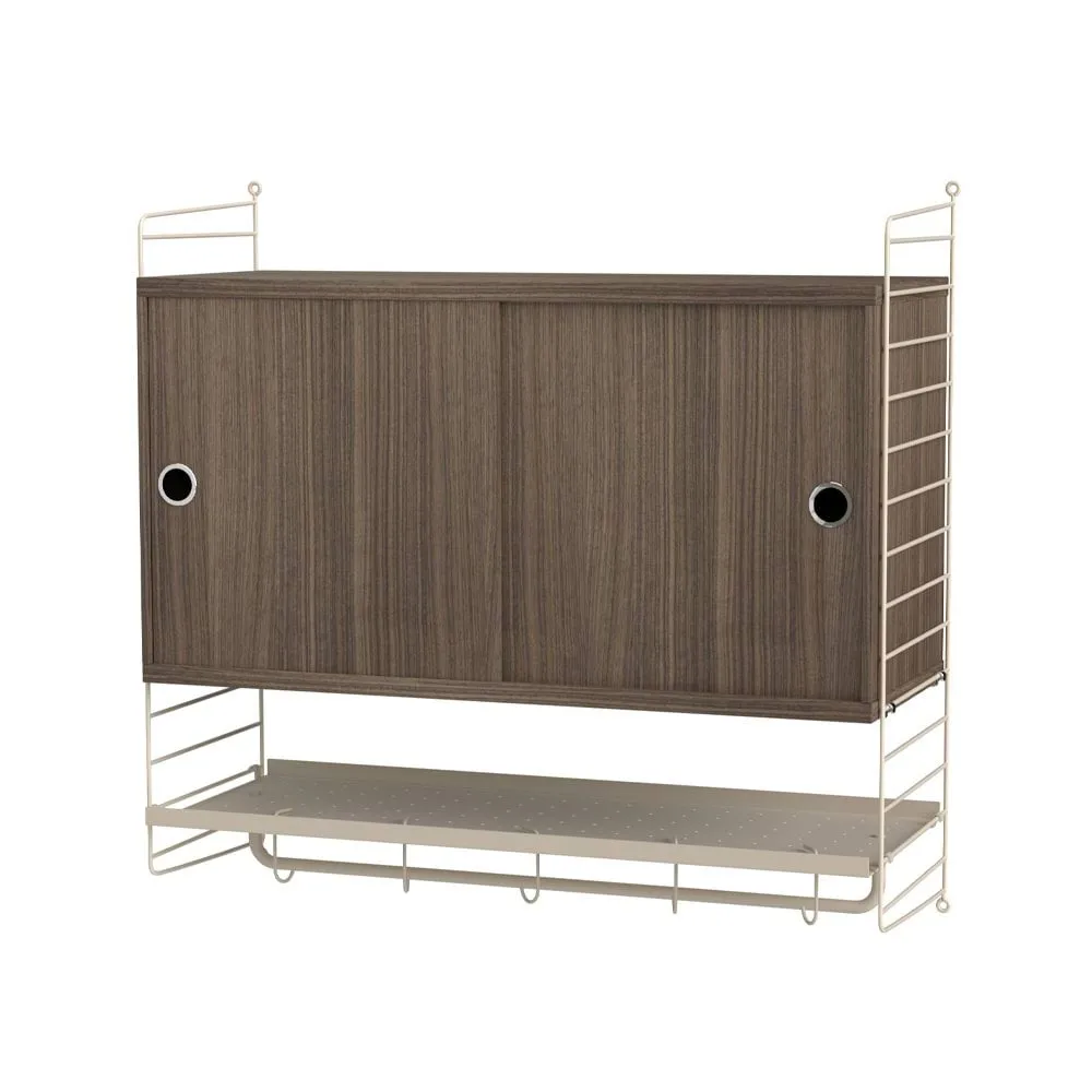 Dormitorio String nogal y beige - Combinación F String