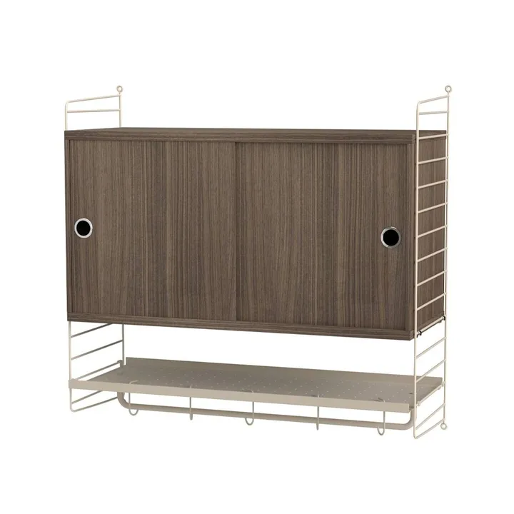 Dormitorio String nogal y beige - Combinación F - String