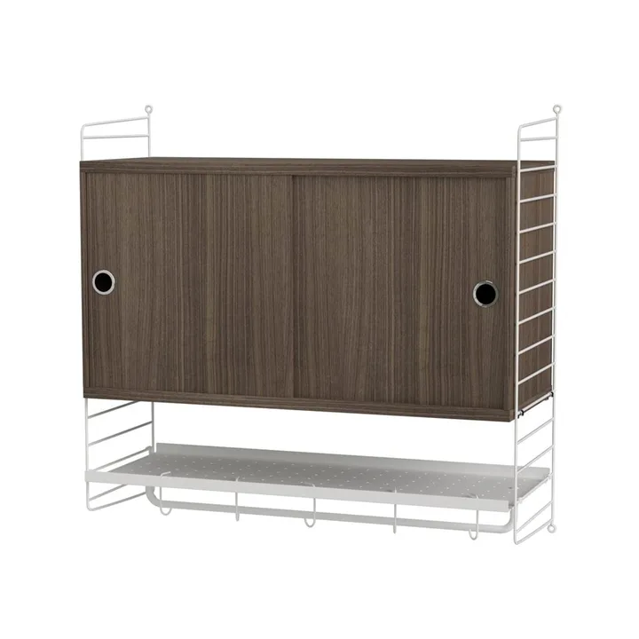 Dormitorio String nogal y blanco - Combinación F - String