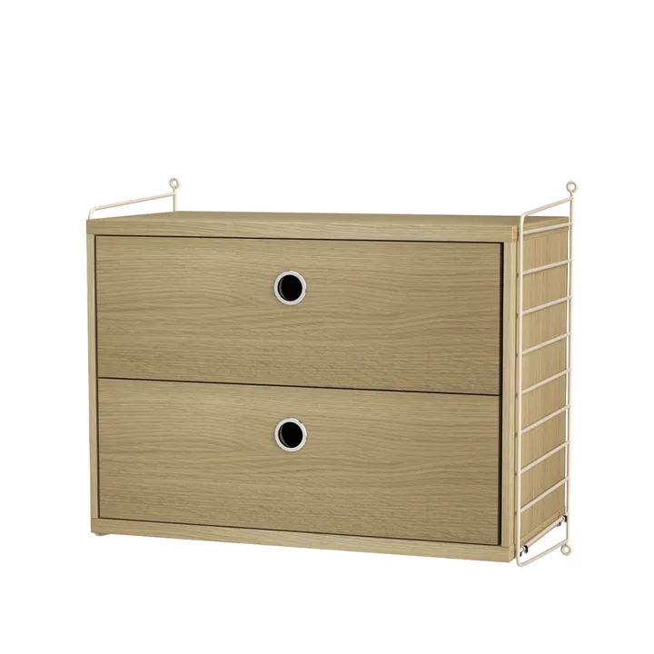 Dormitorio String roble y beige - Combinación A - String