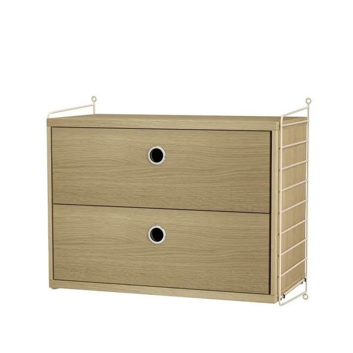 Dormitorio String roble y beige - Combinación A - String