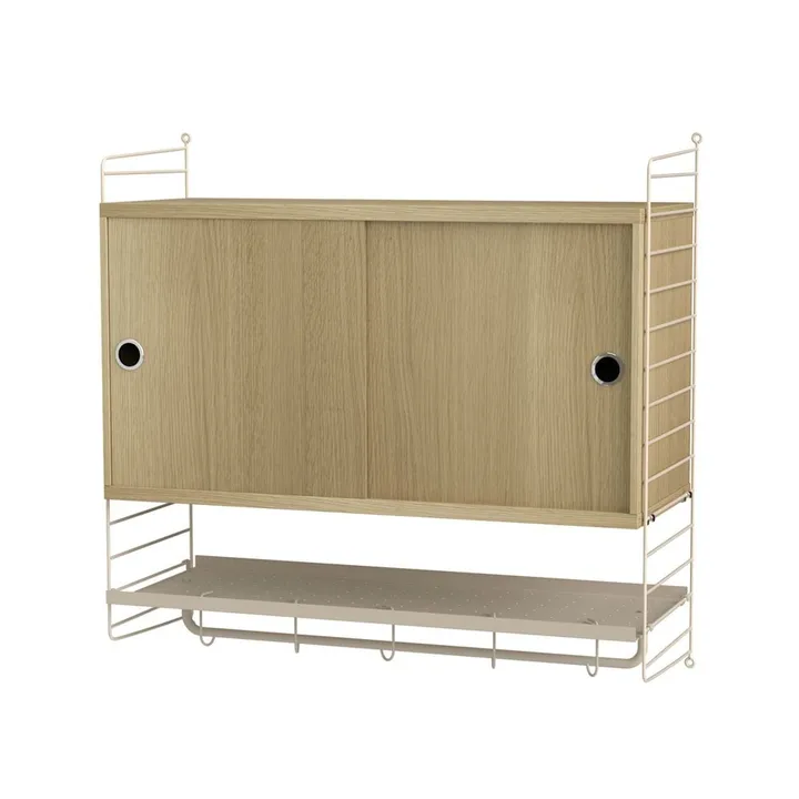 Dormitorio String roble y beige - Combinación F - String