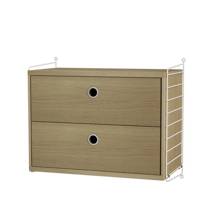 Dormitorio String roble y blanco - Combinación A - String
