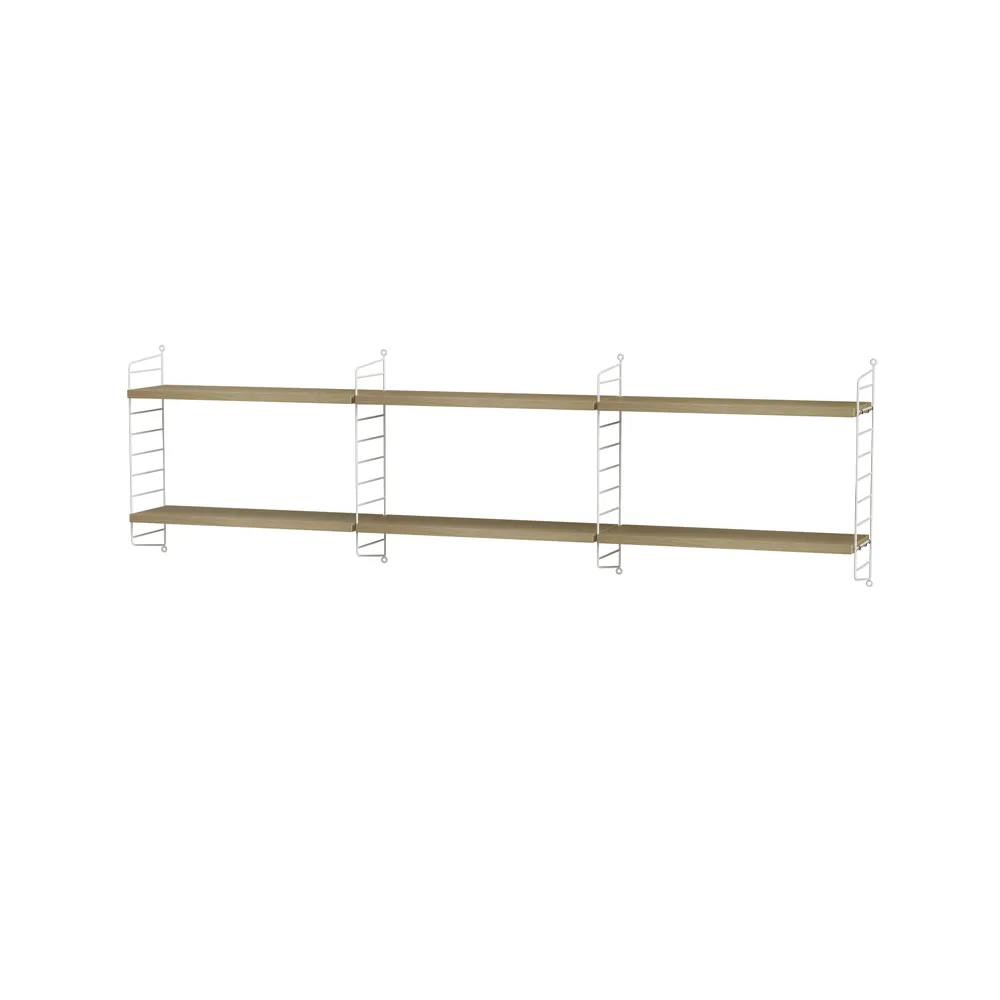 Dormitorio String roble y blanco - Combinación E,  String