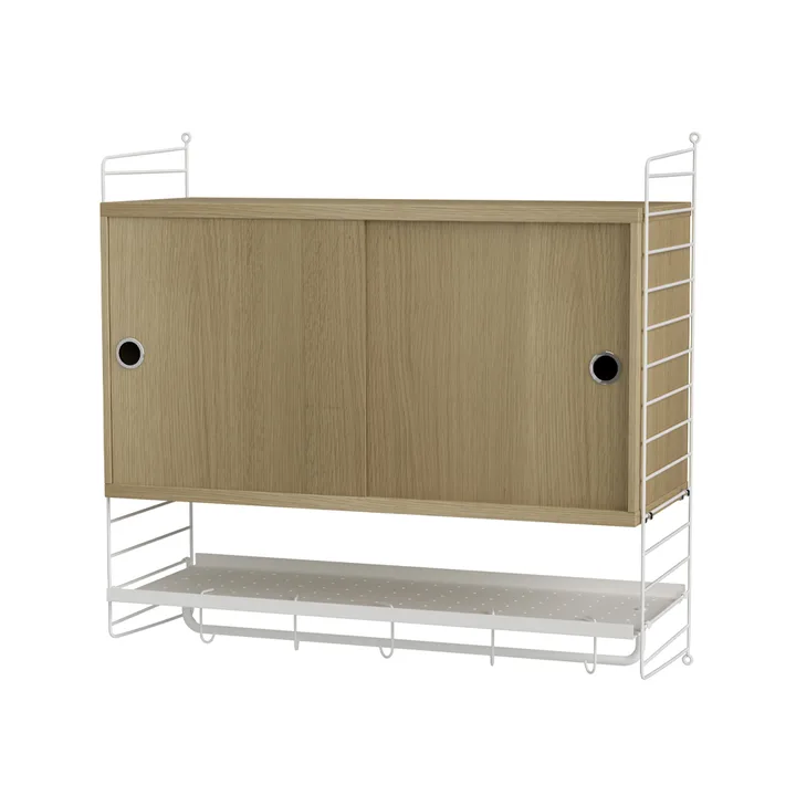 Dormitorio String roble y blanco - Combinación F - String