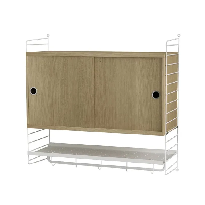 Dormitorio String roble y blanco - Combinación F - String