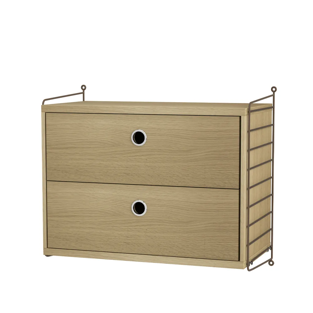 Dormitorio String roble y marrón - Combinación A,  String