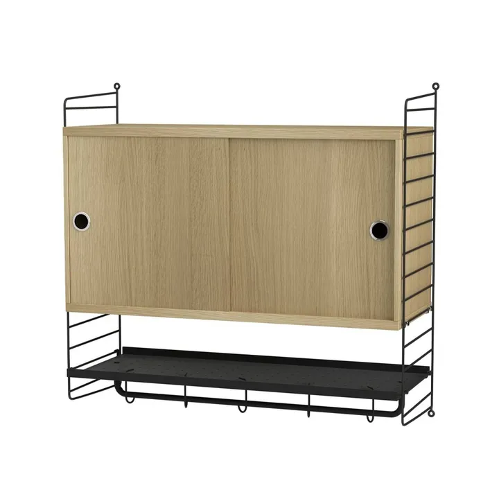 Dormitorio String roble y negro - Combinación F - String