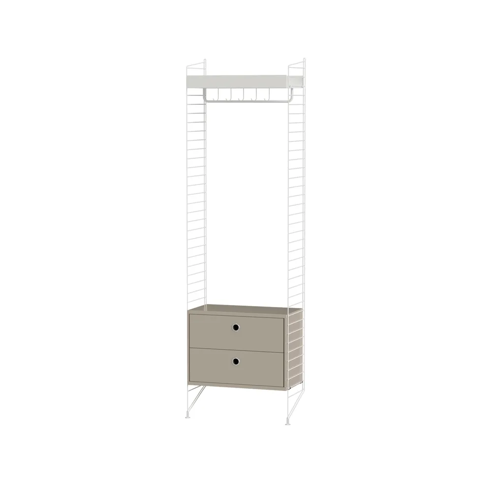 Entrada String beige y blanco - Combinación M,  String