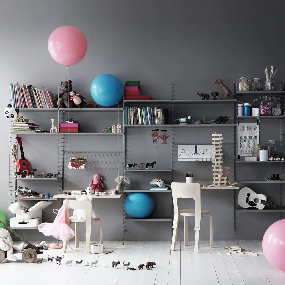 Escritorio String, Blanco, 78x58 cm String