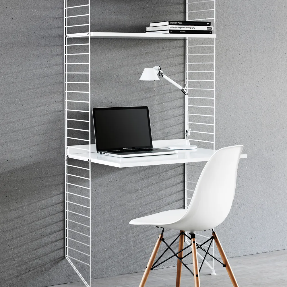 Escritorio String, Blanco, 78x58 cm String