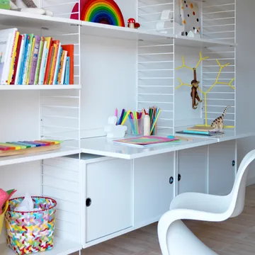 Escritorio String - Blanco, 78x58 cm - String