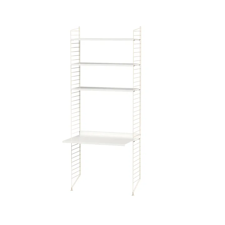 Espacio de trabajo String blanco y beige - Combinación A - String