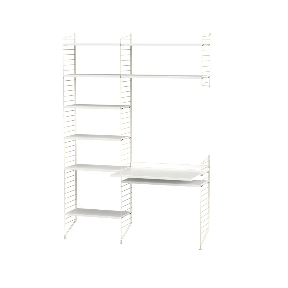Espacio de trabajo String blanco y beige - Combinación G String