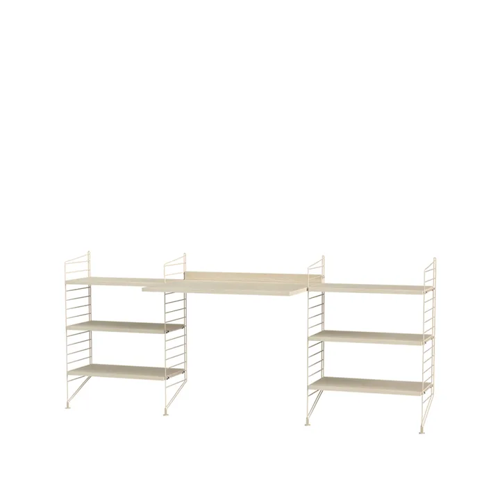 Espacio de trabajo String fresno y beige - Combinación D - String