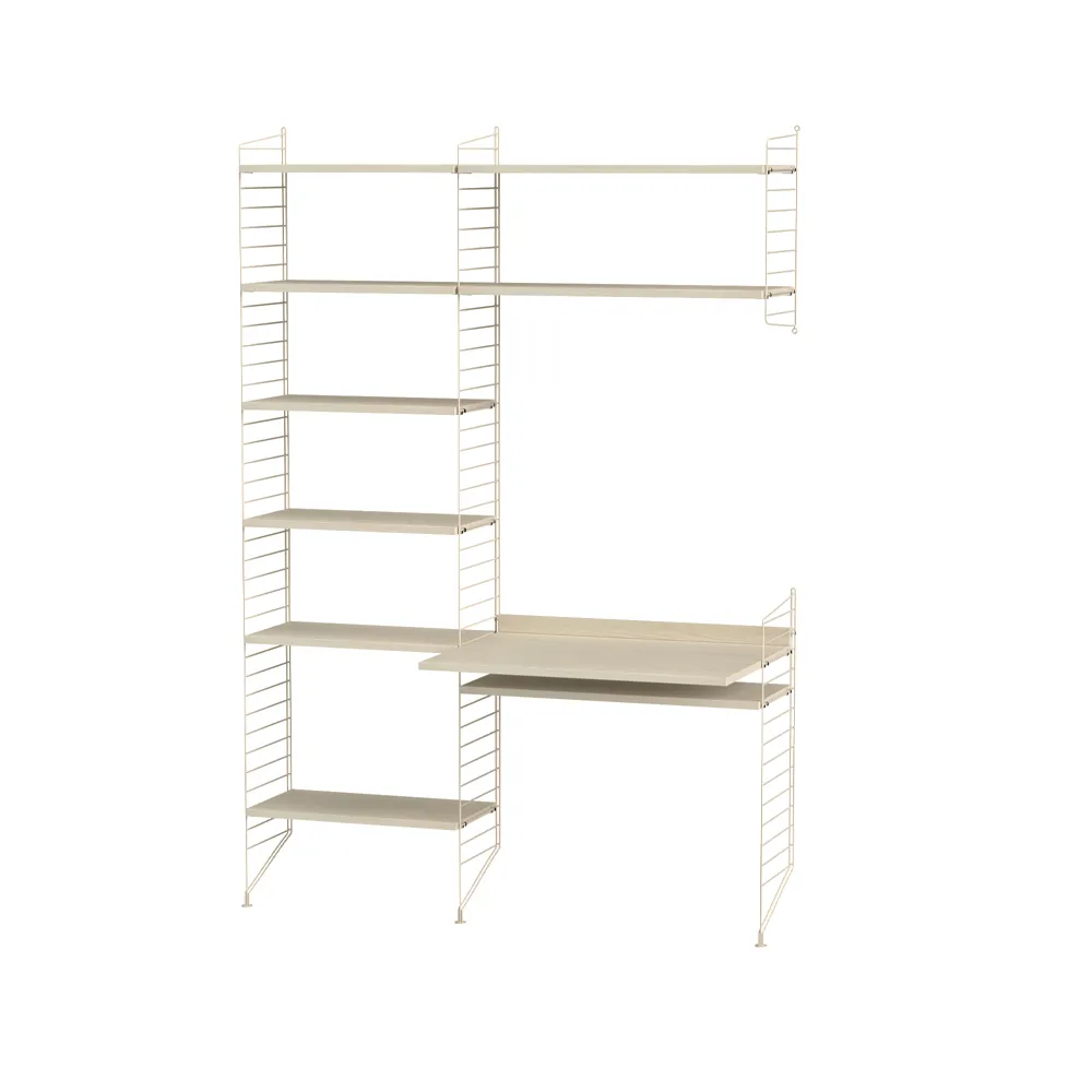 Espacio de trabajo String fresno y beige - Combinación G,  String
