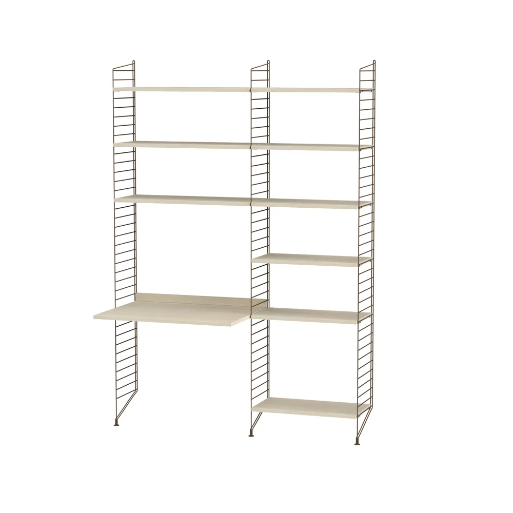 Espacio de trabajo String fresno y marrón - Combinación B String