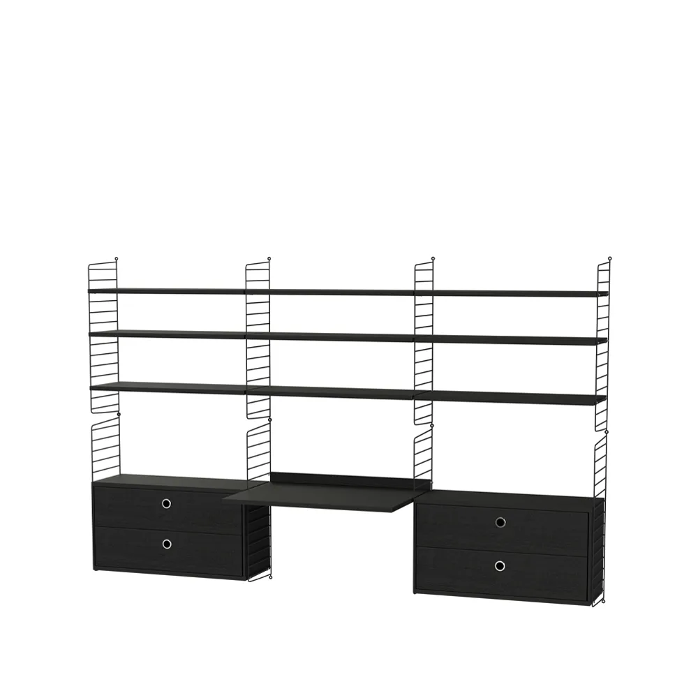 Espacio de trabajo String negro - Combinación F,  String