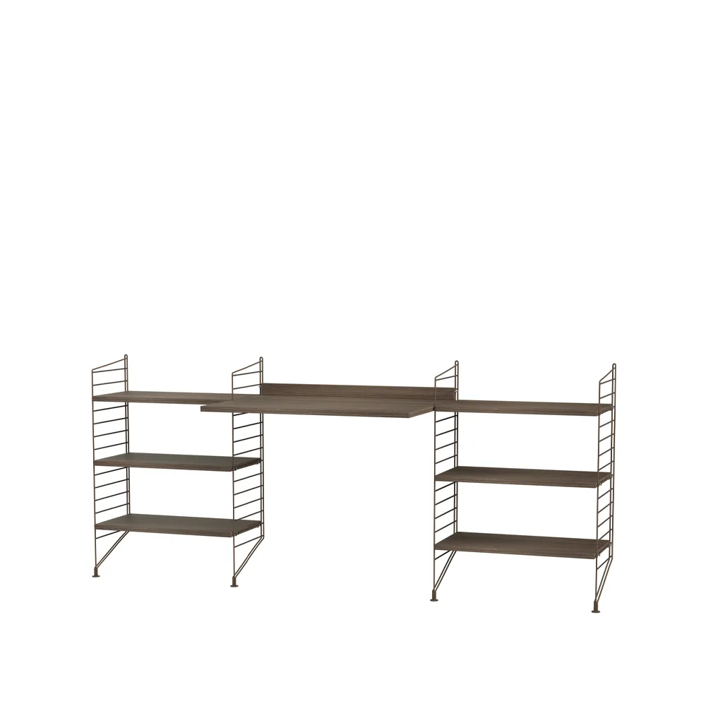 Espacio de trabajo String nogal y marrón - Combinación D String