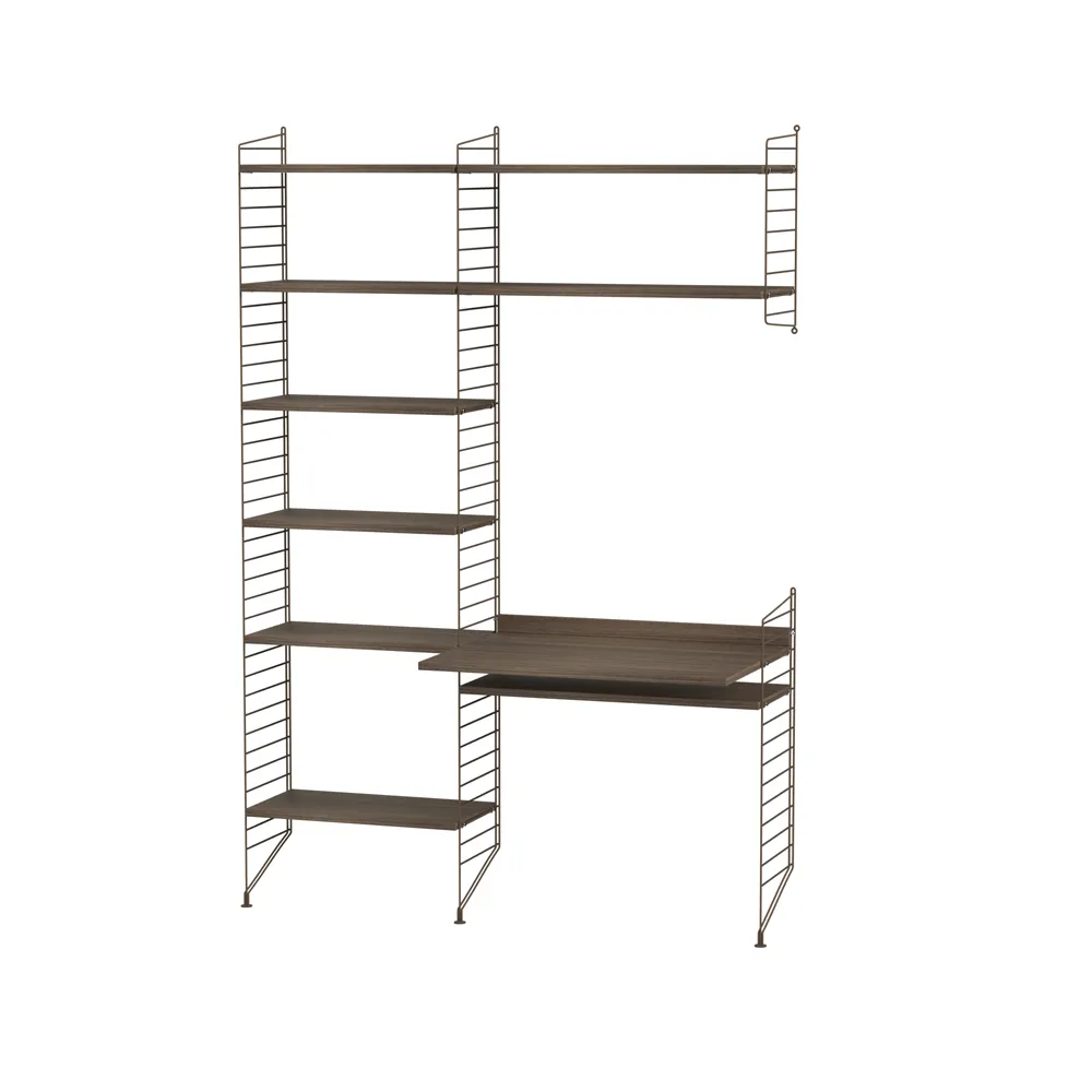 Espacio de trabajo String nogal y marrón - Combinación G String