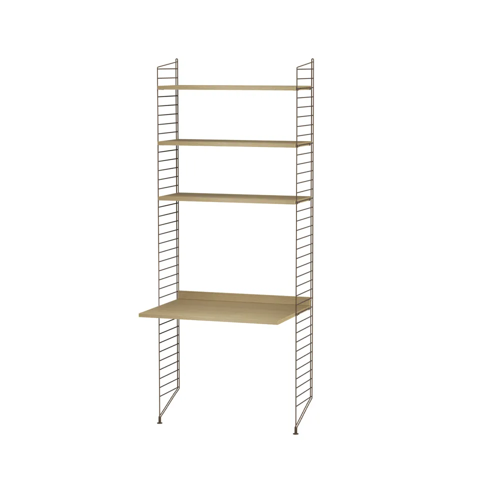 Espacio de trabajo String roble y marrón - Combinación A String