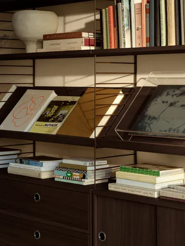 Estante para zapatos String metal - Marrón oscuro, 58×30 cm - String