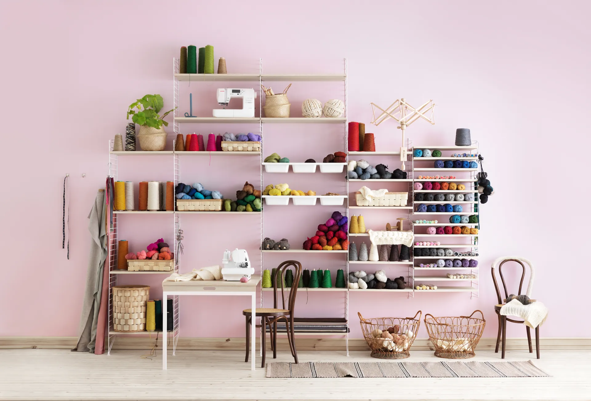 Estante String, Blanco, 78x30 cm, paquete de 3 String