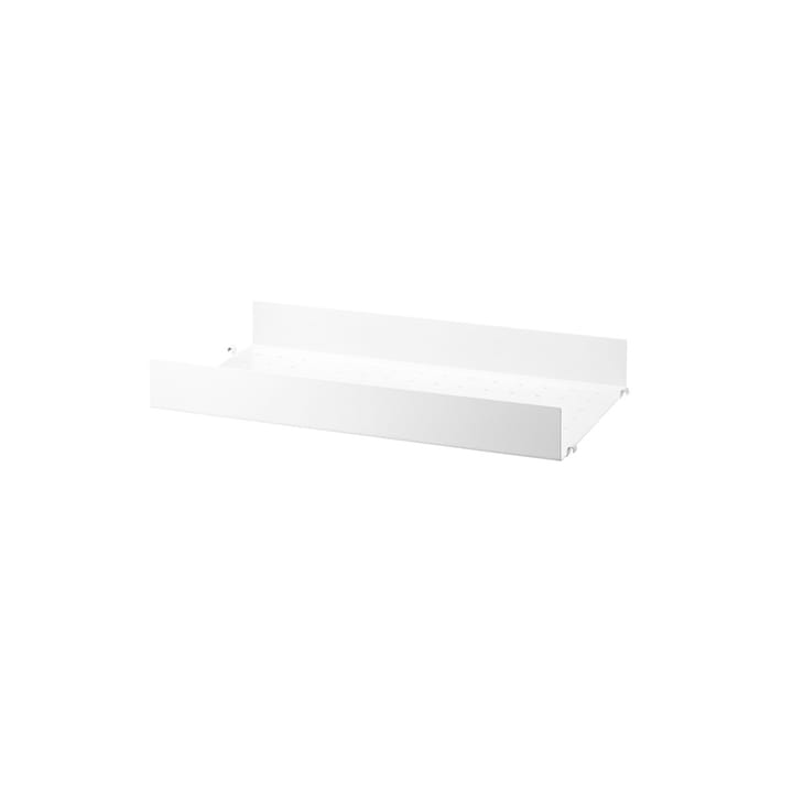 Estante String metal, Blanco, 58x30 cm, borde alto String