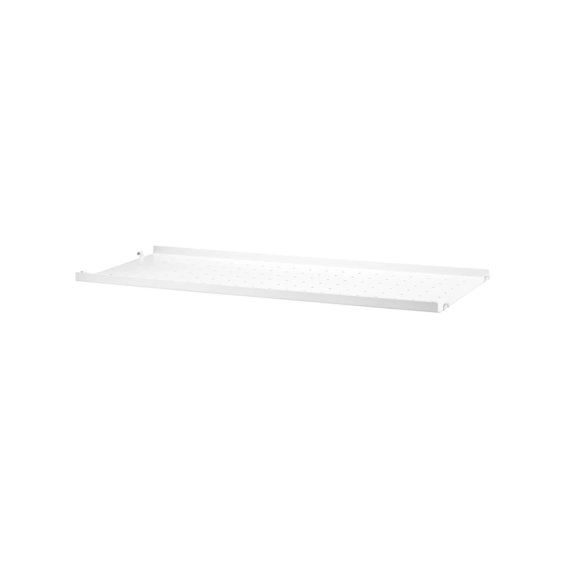 Estante String metal, Blanco, 78x20 cm, borde bajo String