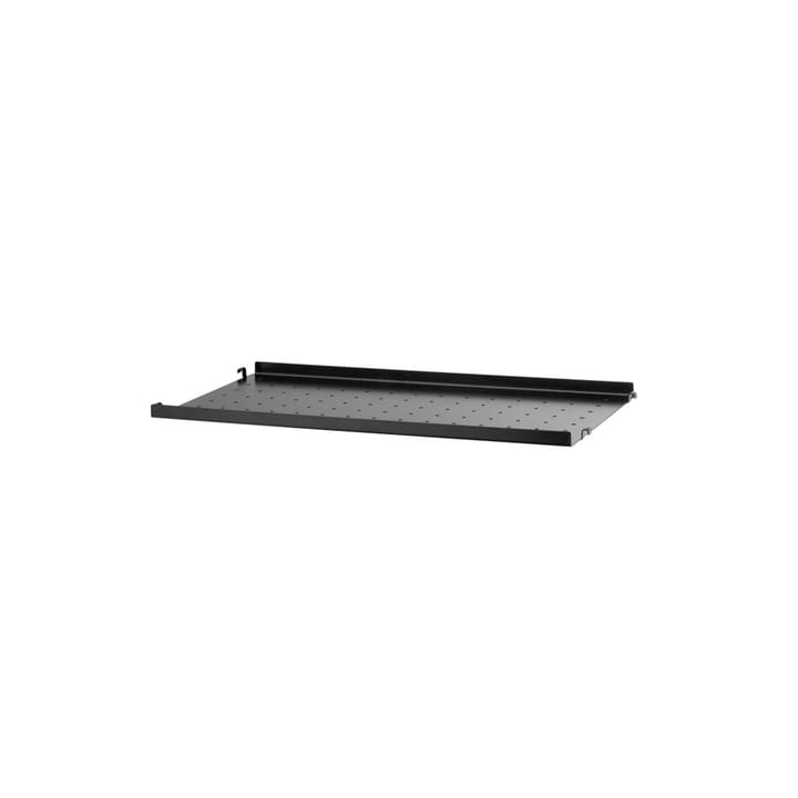 Estante String metal - Negro, 58x30 cm, borde bajo - String