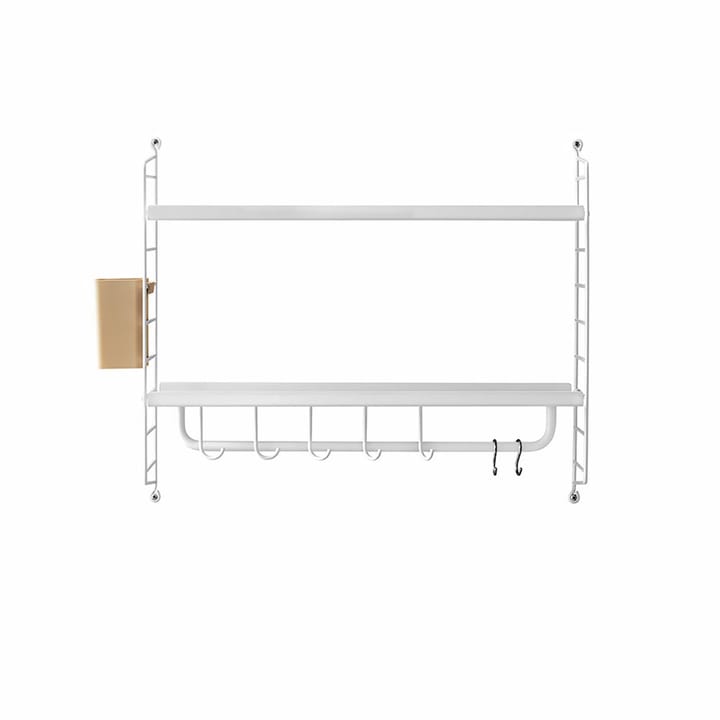 Estantería de pared Bathroom String, Blanco String