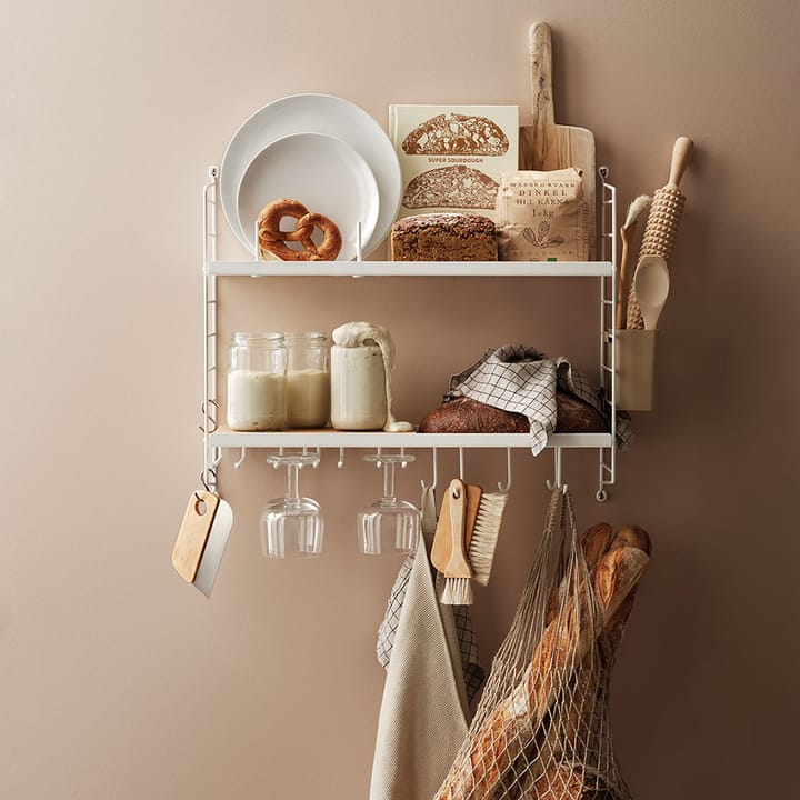 Estantería de pared Cocina String, Blanco String