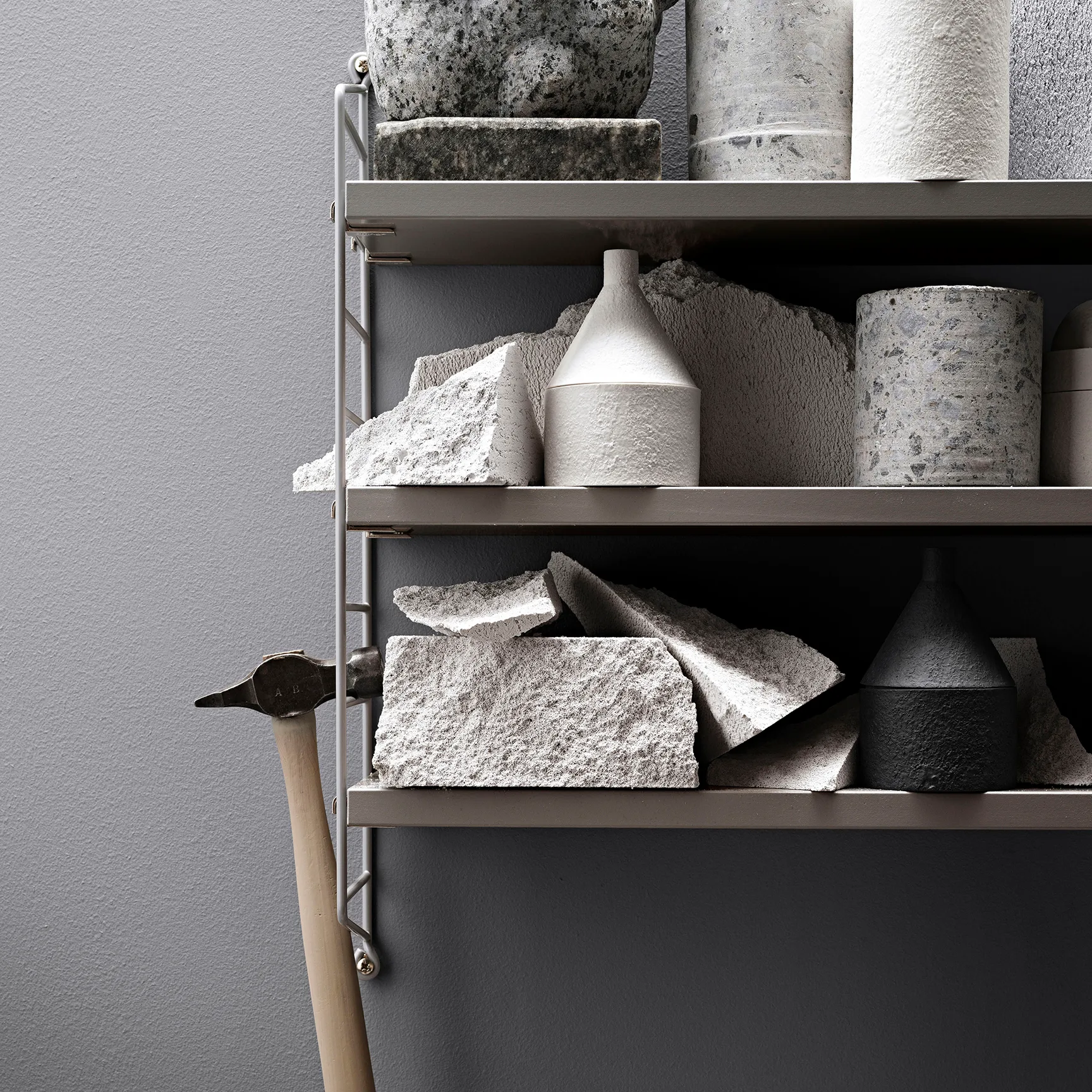 Estantería String Pocket beige, Beige String