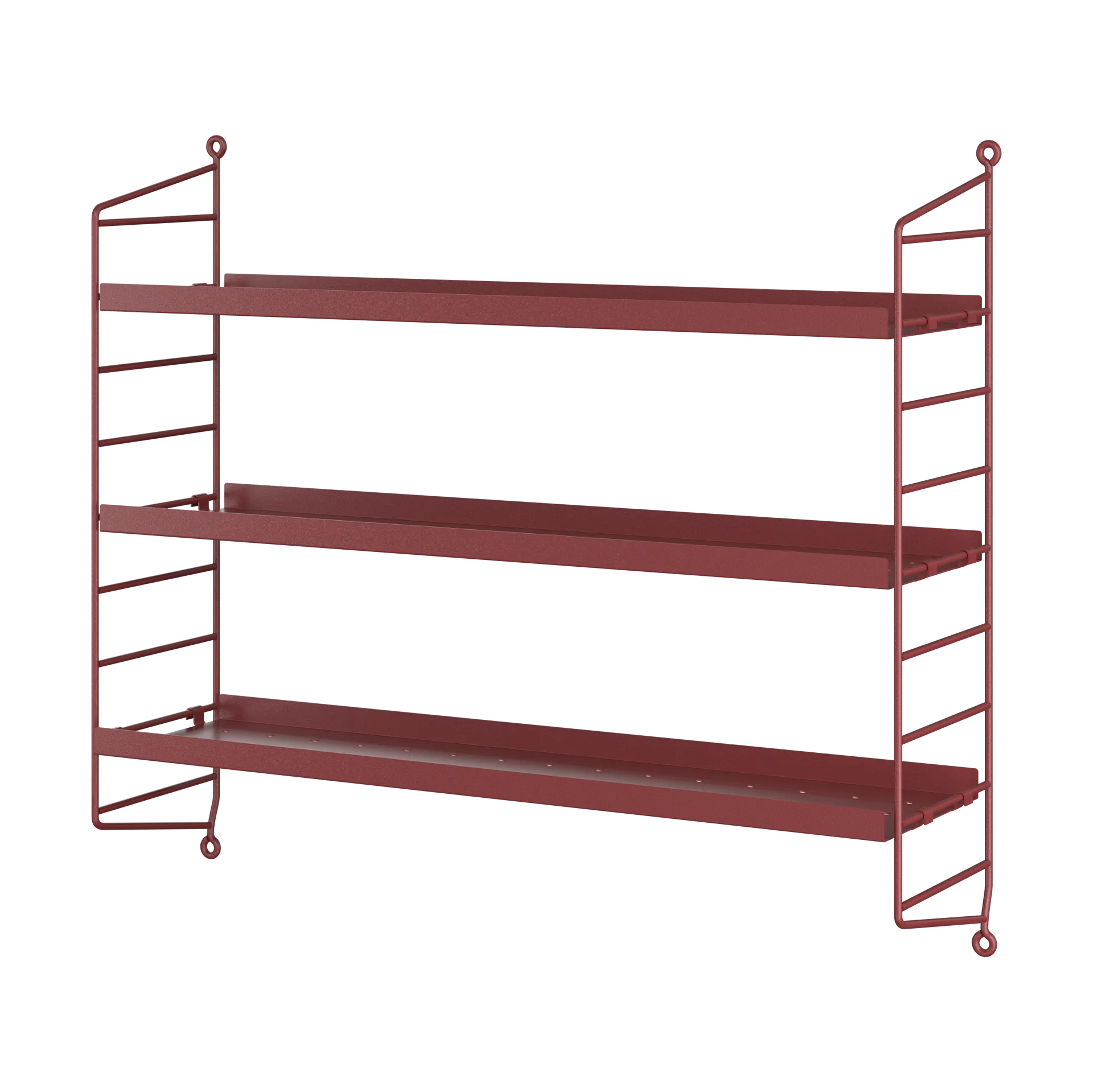 Estantería String Pocket metal, Oxtorg rojo String