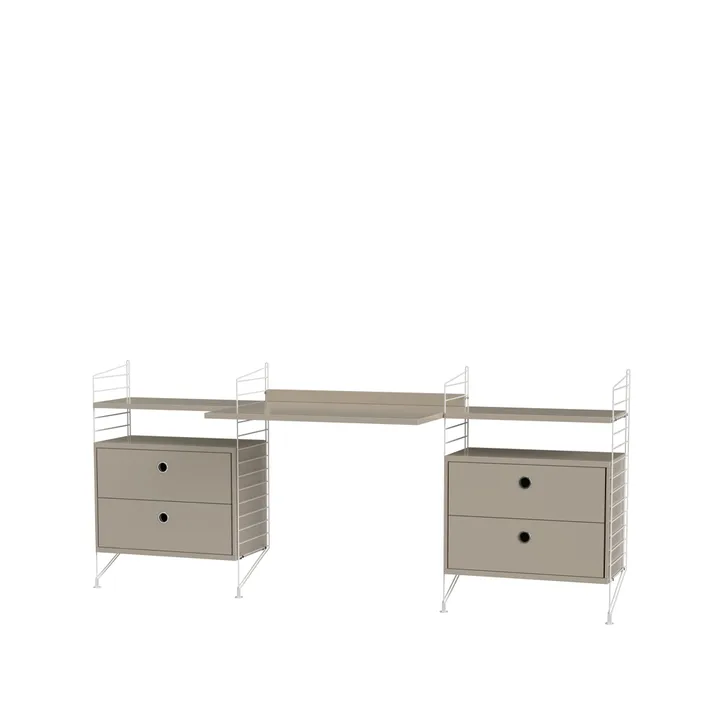 Habitación de niños String beige y blanco - Combinación C - String