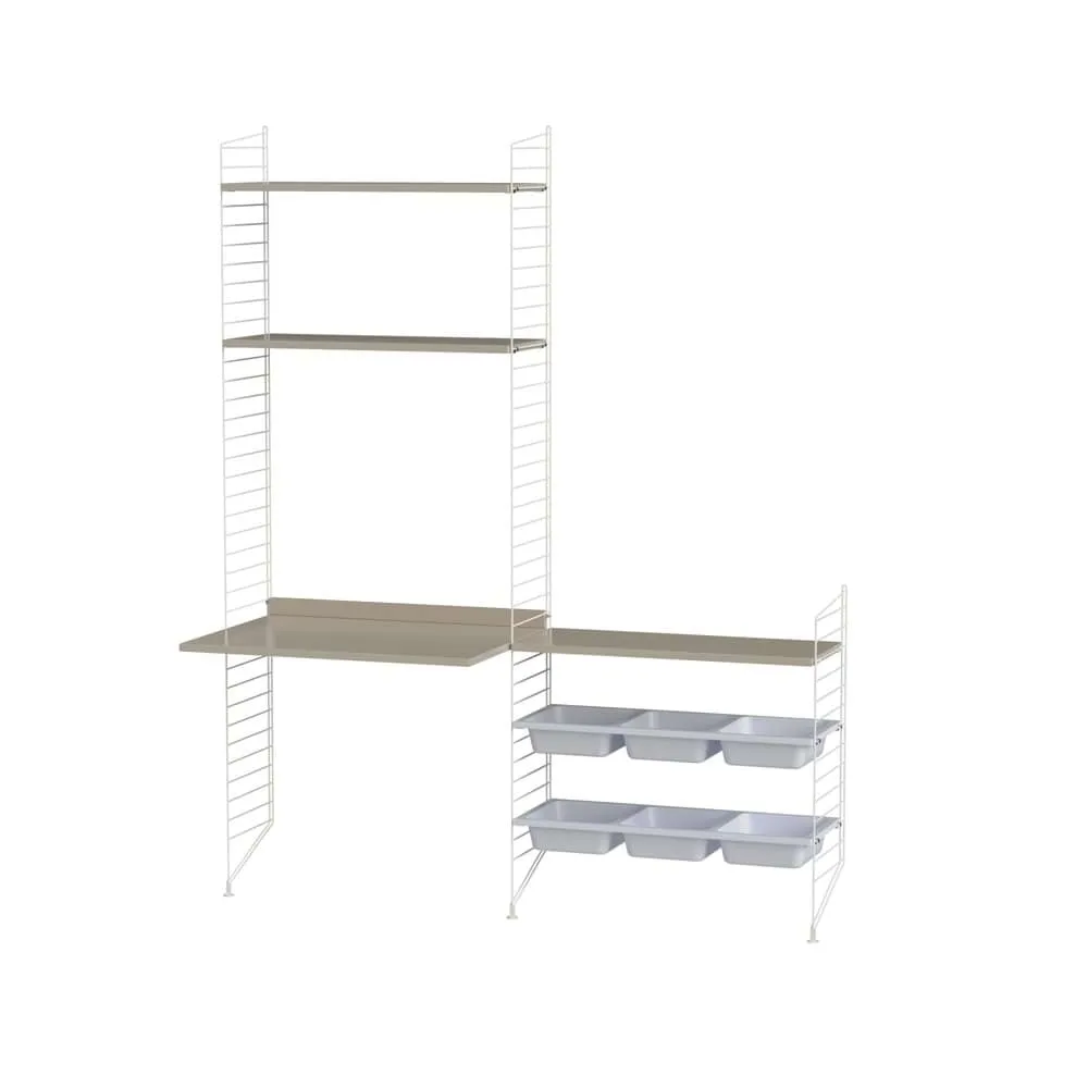 Habitación de niños String beige y blanco - Combinación E String