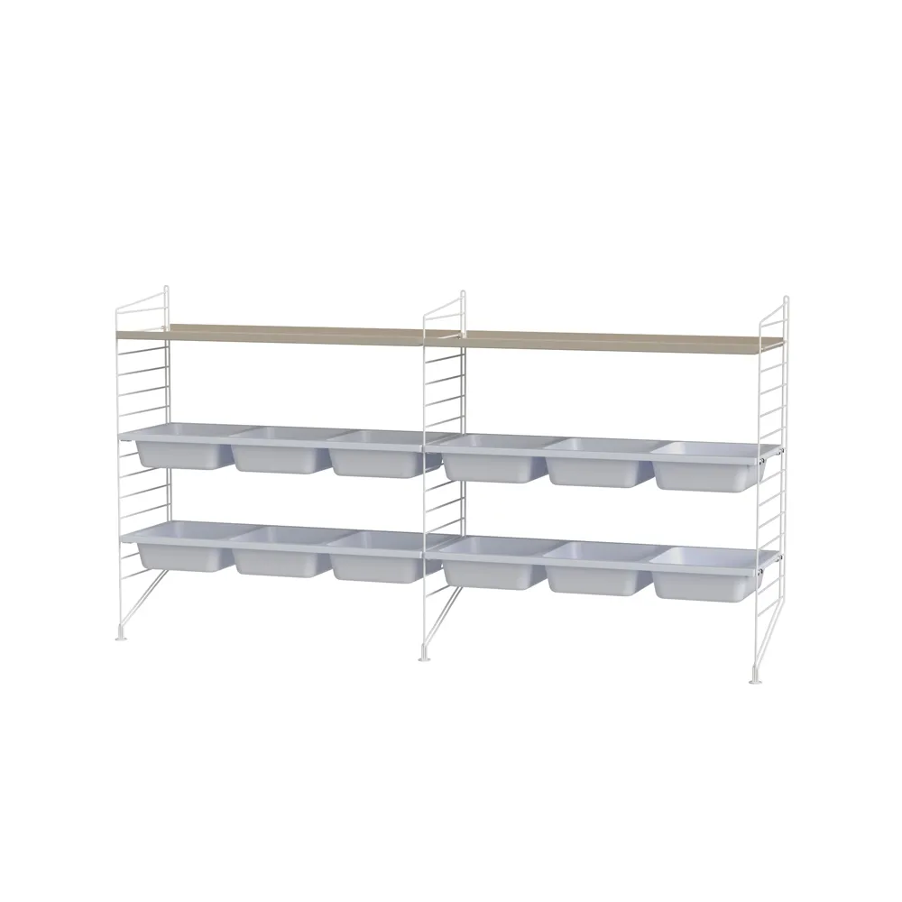 Habitación de niños String beige y blanco - Combinación F,  String