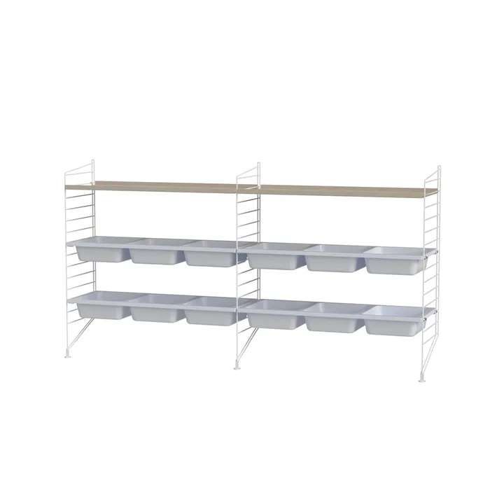Habitación de niños String beige y blanco - Combinación F - String