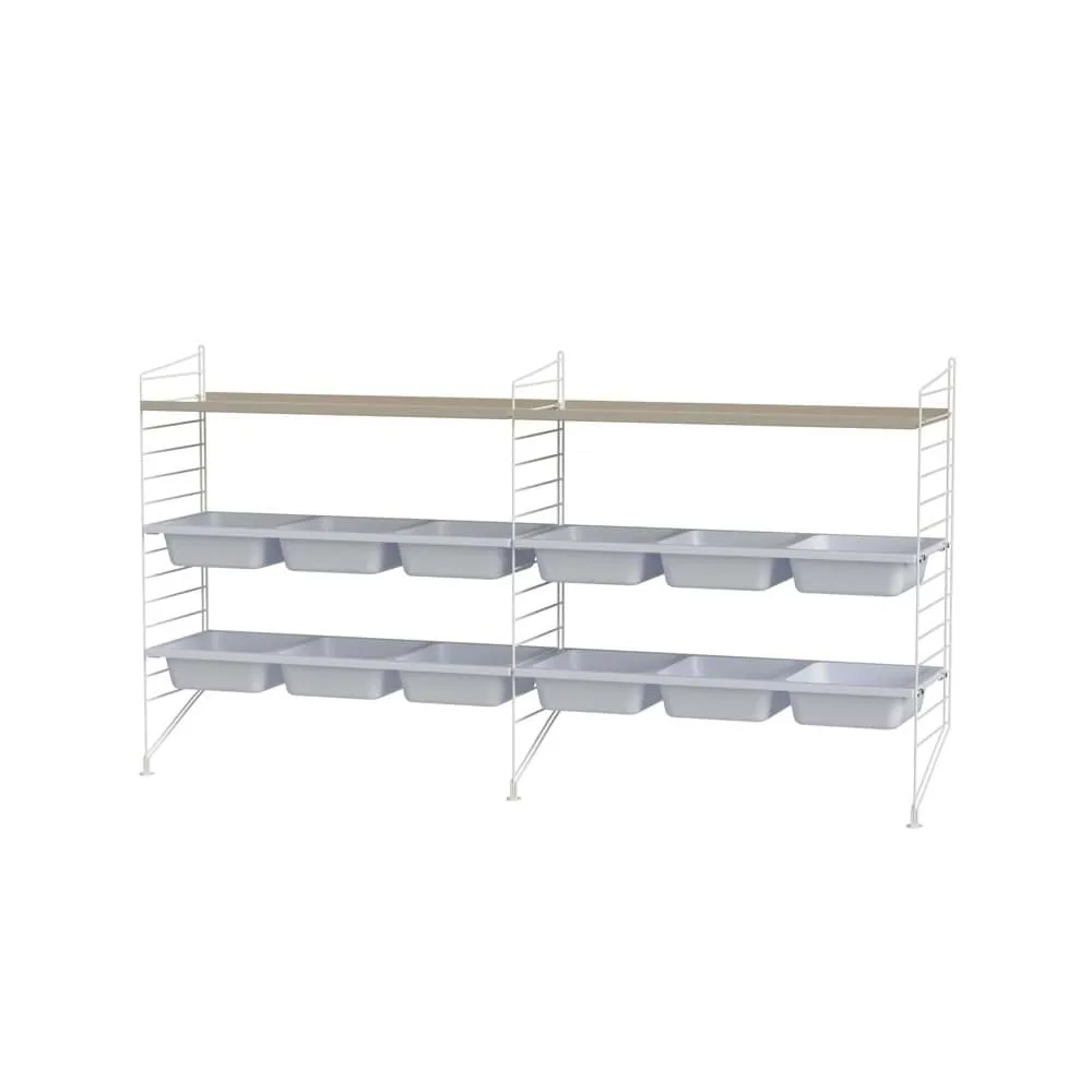 Habitación de niños String beige y blanco - Combinación F String