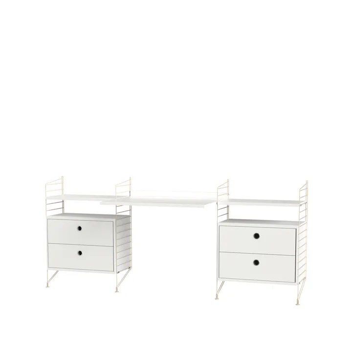 Habitación de niños String blanco y beige - Combinación C - String