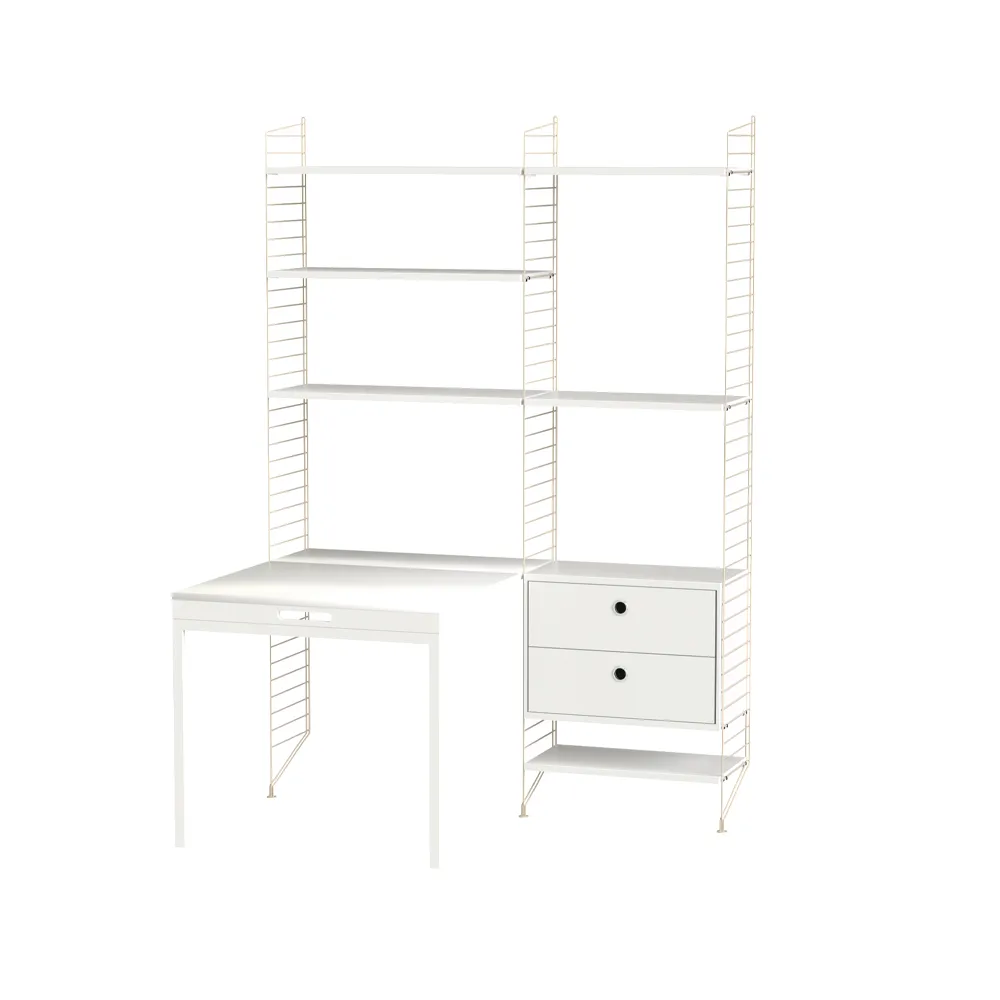 Habitación de niños String blanco y beige - Combinación E,  String