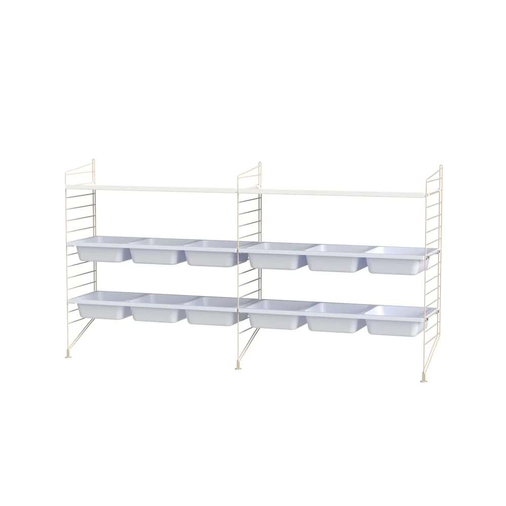Habitación de niños String blanco y beige - Combinación F,  String