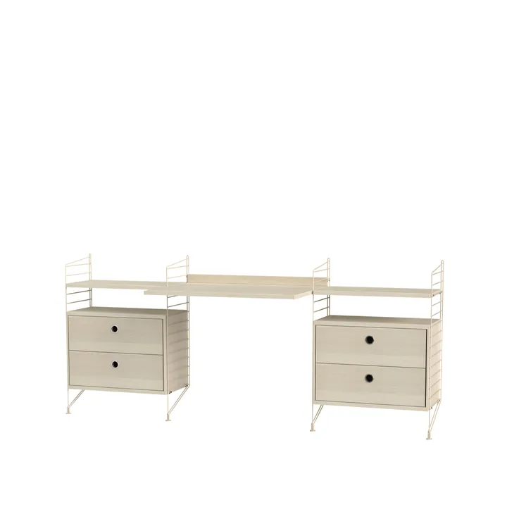 Habitación de niños String de fresno y beige - Combinación C - String