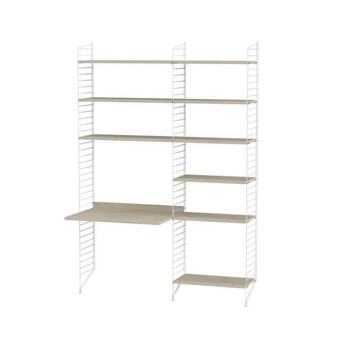 Habitación de niños String de fresno y blanco - Combinación D - String
