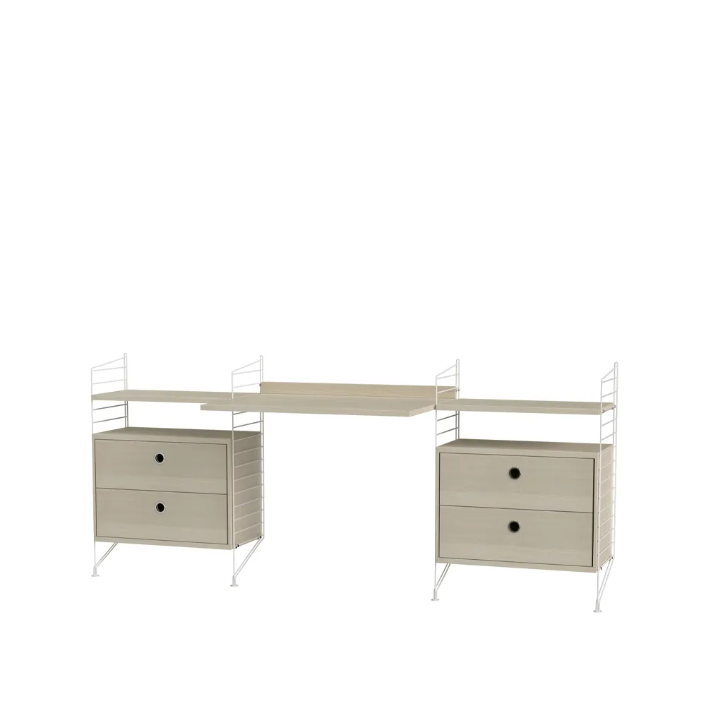 Habitación de niños String fresno y blanco - Combinación C String