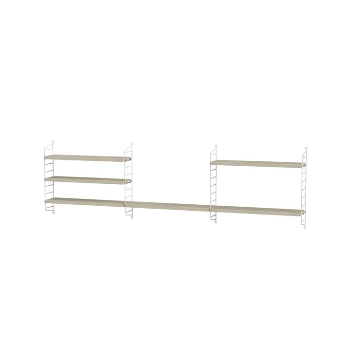 Habitación de niños String fresno y blanco - Combinación H - String