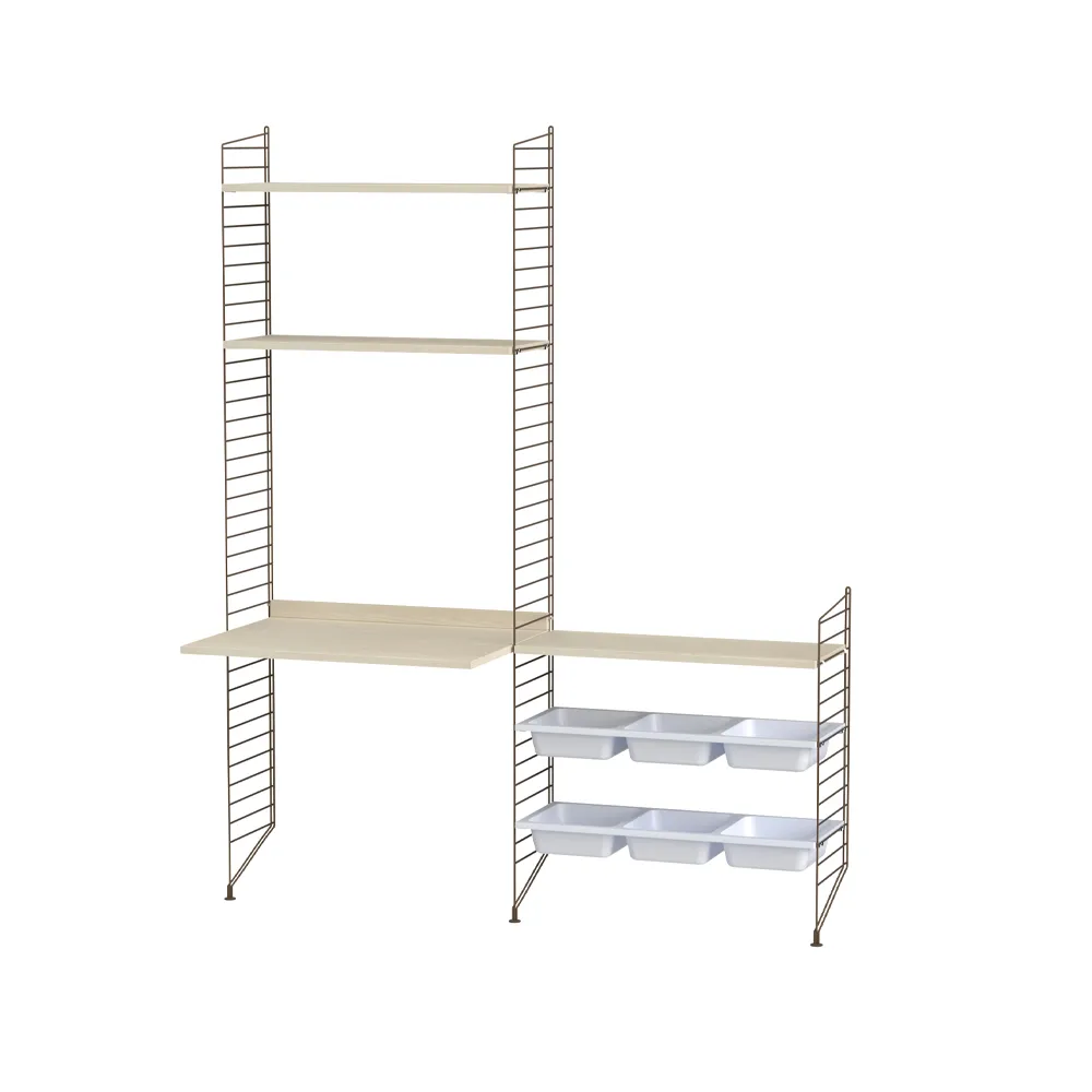 Habitación de niños String fresno y marrón - Combinación E,  String