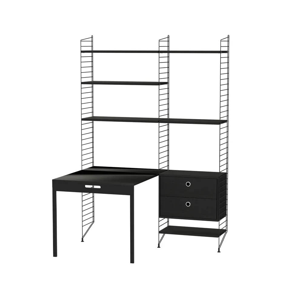 Habitación de niños String negro - Combinación E,  String