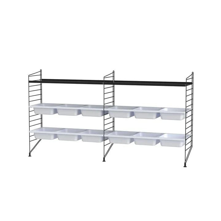 Habitación de niños String negro - Combinación F - String