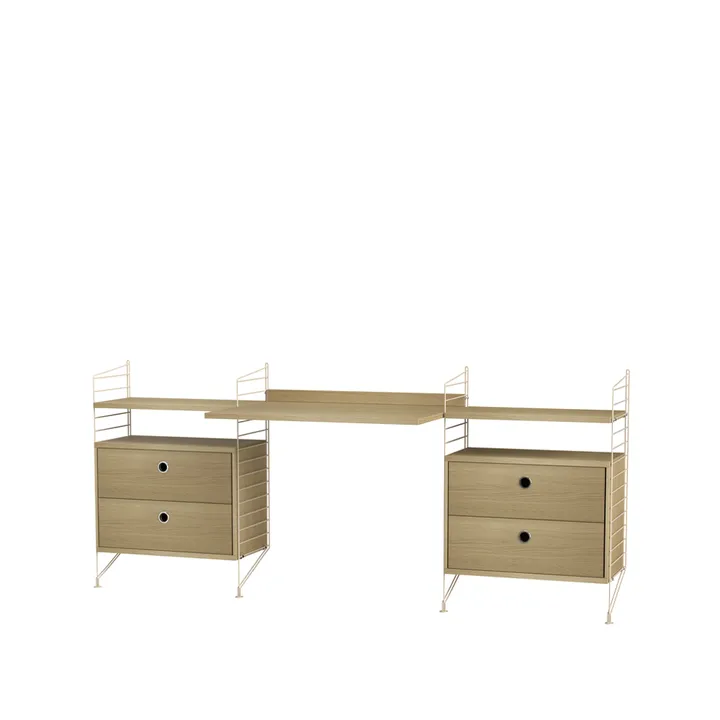 Habitación de niños String roble y beige - Combinación C - String